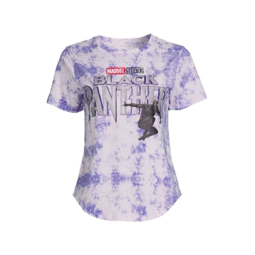 Women’s Juniors Marvel Graphic Black Panther Short Sleeve T-shirt Size XL 15-17